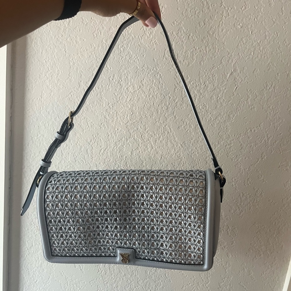 Blue light blue Victoria secret purse